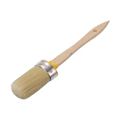 uxcell Wax Paint Brushes 2x1.2 Chalk Stencil Brush Oval PET Fiber Bristle - size: 2 x 1.2 Inch