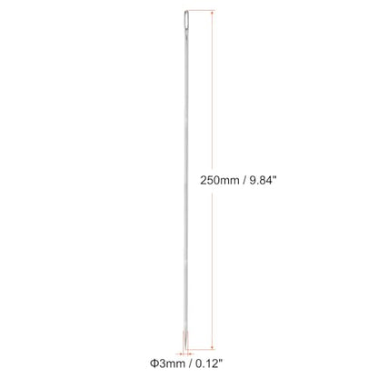 HARFINGTON 10pcs 10 Inch Upholstery Needles Large Eye Stitching Needles Stainless Steel Straight Hand Sewing Needles for Home Hand Sewing Leather Tapestry Embroidery Tufting Webbing Carpet - size: 10 Inch