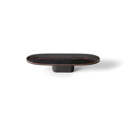 Goo-Ki 6 Pack Oval Cabinet Knobs Antique Oil Rubbed Bronze Large Drawer Knobs - 3" Full Length Single Screw/Hole Cabinet Handles Dresser Pulls Zinc Alloy Kitchen Hardware - color: Antique Oil Rubbed Bronze, size: 3" Full Length