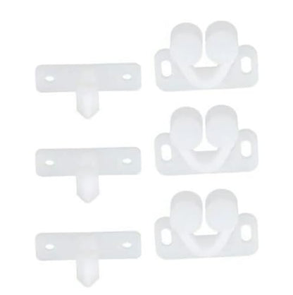 3Pcs White Marine Boat Ball Catch Door Cupboard Spring Back Plates Roller Latch Plastic Catches Cabinet Hardware Tools and Home Improvement
