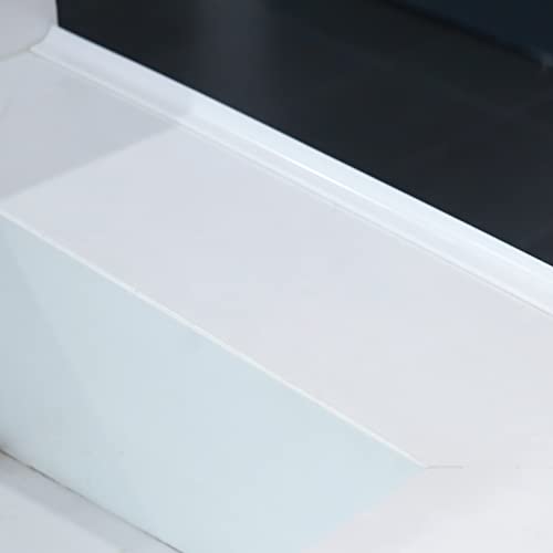 Raycity Silicone Shower Threshold Water Dam Barrier, 39 Inch, Clear - color: Transparent, style: 39Inch