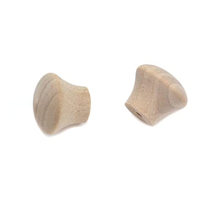 25Pcs Wooden Mini Handle Knobs Cabinet Pull Knobs 0.69"×0.55" - size: 0.69"×0.55"
