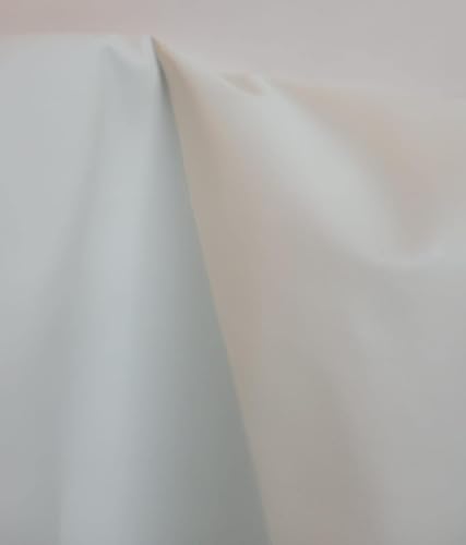 White Soft Faux Vegan Leather Sheet PU Peta Approved Vegan | 1 Yard (36 x 54 inch) Cut by the Yard | Synthetic Pleather Nappa 0.9 mm Smooth Upholstery | NAT Leathers | 36"x54" - color: White Smooth