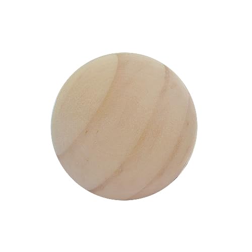 Unfinished Pine Wood Cabinet Knobs, 30mm Round, 8 Pack