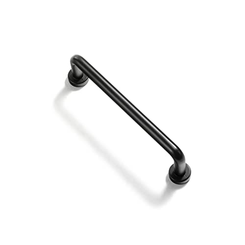 Goo-Ki 6 Pack 3 3/4" Center to Center Matte Black Modern Cabinet Pulls Solid Contemporary Home Improvement Hardware Drawer Pulls Zinc Alloy Kitchen Handles - color: Matte Black, size: 3 3/4'' Center to Center
