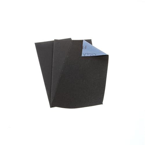 3M Emery Cloth Sandpaper, 3 Sheets, 3.67 x 9 in, Assorted Grit