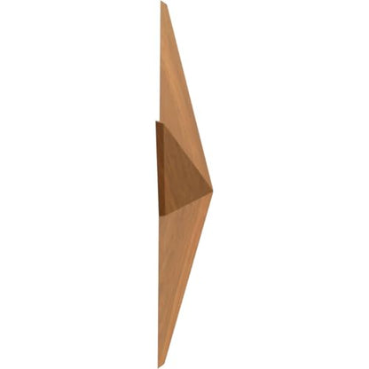 Ekena Millwork ROS06X06GLCH Galveston Star Rosette, 6 1/2"W x 6 1/2"H x 1"P, Cherry - color: Cherry, size: 6 1/2"W x 6 1/2"H x 1"P