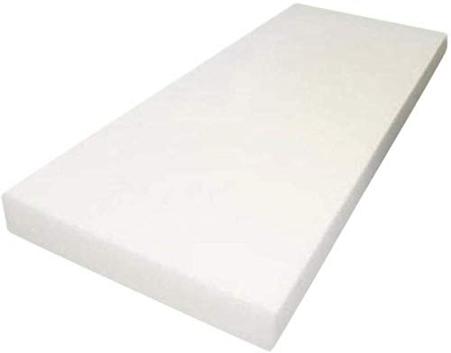 Foamma 3" x 19" x 36" Medium Density Upholstery Foam Cushion (Seat Replacement, Upholstery Sheet, Foam Padding) Made in USA - color: Medium Density, size: 3" x 19" x 36"