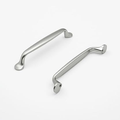 4 Pack Brushed Nickel Cabinet Pulls 5 Inch/128mm Hole Center Solid Zinc Alloy Handles Drawer Dresser Satin Nickel Kitchen Cupboard Bathroom Furniture Hardware - color: 4pack - Brushed Nickel, size: 5"/128mm Hole Center