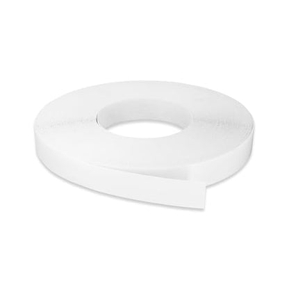 White Edge Banding 3/4 inch x 50 ft Melamine Iron On Adhesive Edging Cabinet Repair Laminate Shelf Board Countertop Furniture Strip Wood Veneer Tape Trim Peel Stick Cabinet Molding Vinyl PVC Iron - color: White, size: 3/4 in x 50 ft