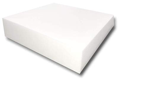 FoamTouch Upholstery Foam Cushion High Density 3" Height x 18" Width x 18" Length Made in USA - size: 3x18x18