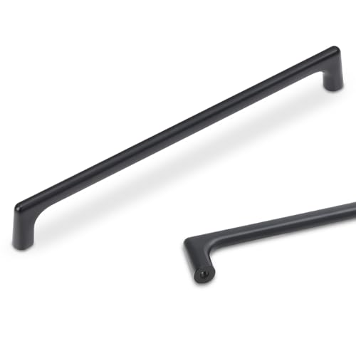 10 Pack 7.5 inch Matte Black Kitchen Cabinet Handles - color: Matte Black, size: 7-1/2 inch Hole Center