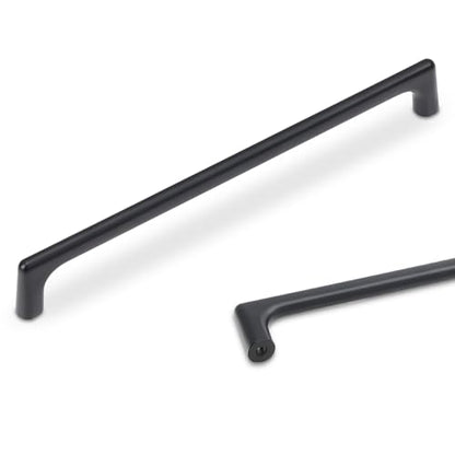 10 Pack 7.5 inch Matte Black Kitchen Cabinet Handles - color: Matte Black, size: 7-1/2 inch Hole Center
