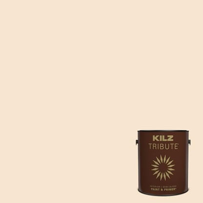 KILZ TRIBUTE Paint & Primer, Interior, Semi-Gloss, Ancestral, 1 Gallon - color: ANCESTRAL, size: 128 Fl Oz (Pack of 1), style: Semi-Gloss
