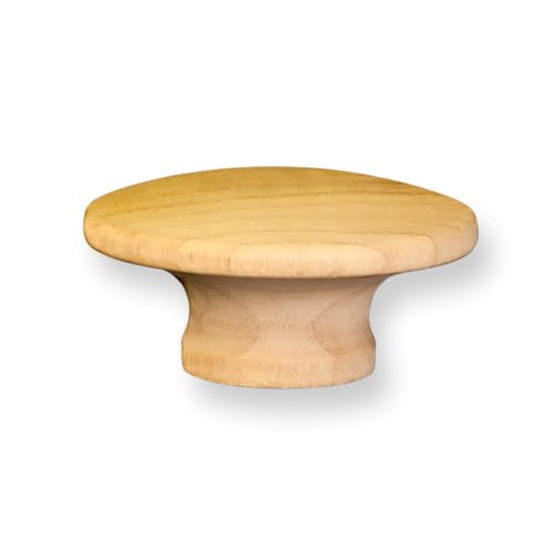 5 Pcs, Birch End Grain Wooden Knobs 1-3/4" Wide W/Insert #8/32" Brass Use with # Ks0832 Rh Screws - size: 1-3/4" Knob, w/ Insert