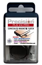 PLS 24 PRO Concealed Magnetic Catch for Light to Heavy Duty Doors with Thickness Greater Than 30 mm (1.18"), Pack of 2