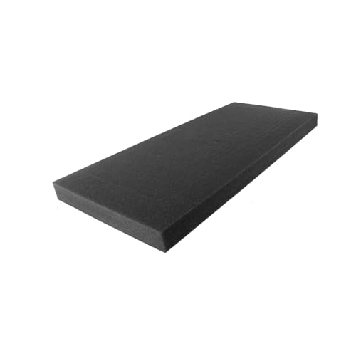 FoamRush 7" x 48" x 96" Charcoal High Density Upholstery Foam (Upholstery Sheet, Seat Replacement, Chair Cushion Replacement, Wheelchair Seat Cushion) - color: Charcoal, size: 7" H x 48" W x 96"