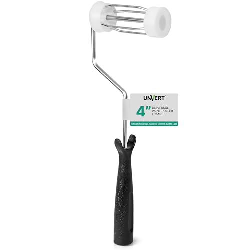 4 Inch Paint Roller Frame, for Walls, Ceiling on All Surfaces 4-Wire Cage Frame, Choose 9" / 7" / 4" / 3" - size: 4 Inch Frame