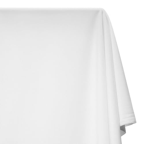 Upholstery Velvet Fabric Plush Textured 60 Inch Heavyweight Polyester Microfiber By The Yard - White (5 Yards) - color: White, size: 5 Yards