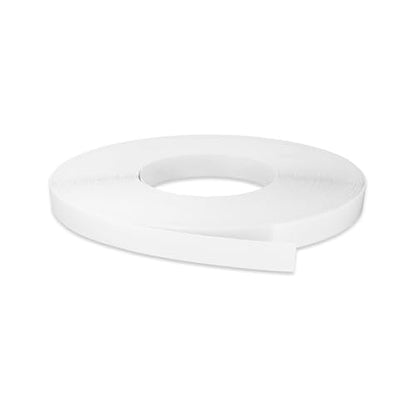 White Edge Banding 1/2 inch x 50 ft Melamine Iron On Adhesive Edging Cabinet Repair Laminate Shelf Board Countertop Furniture Strip Wood Veneer Tape Trim Peel Stick Cabinet Molding Vinyl PVC Iron - color: White, size: 1/2 in x 50 ft