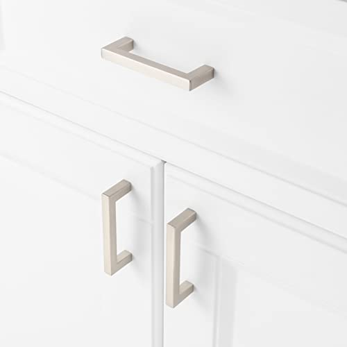 KOOFIZO 10 Pack 3 in Brushed Nickel Cabinet Pulls, Drawer Handles 1816 - color: Brushed Nickel, size: 3" CC - 10Pcs