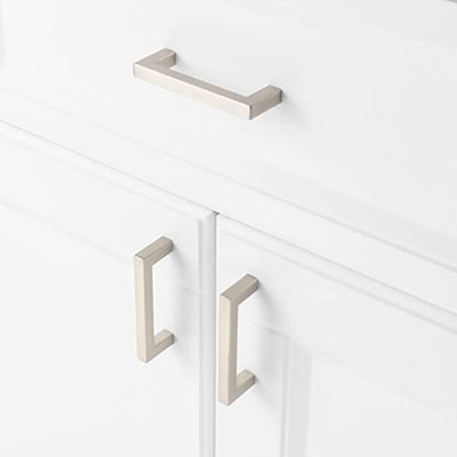 KOOFIZO 10 Pack 3 in Brushed Nickel Cabinet Pulls, Drawer Handles 1816 - color: Brushed Nickel, size: 3" CC - 10Pcs