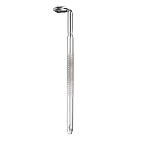 HARFINGTON Offset Screwdriver PH2/PH2 Right Angle 90 Degree Screw Driver Double Ended L-type 4.72" Length Hand Tool for Repair, Silver - size: PH2/PH2, 4.72", style: L-type