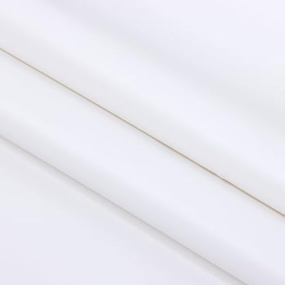 Ramya Smooth Solid Color White Faux Leather Sheets 1Rolls 12"x 53" (30cm x 135cm),Faux Leather is Great for Handmade DIY Craft Projects, Bows,Leather Earrings (White) - color: White