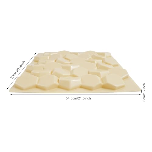 3D Wall Panels Honeycomb Textured Wall Decor for Living Room TV Background