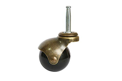 MySit 2 inch Ball Casters Wheels Brass Vintage Antique Set of 4