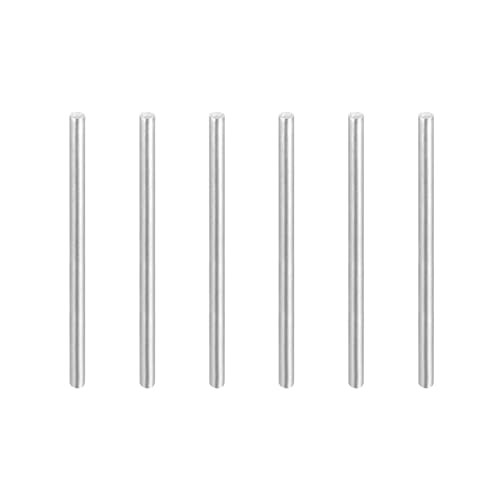 MECCANIXITY 6Pcs 1/16" x1-1/4 Dowel Pins Cylindrical Shelf Support Pegs - size: 1/16"x1-1/4"
