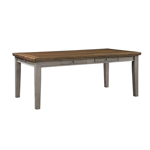 Dining Table Set with Chairs, Kitchen Dining Room Tables Chair,A151 - color: A6, Gray Wood