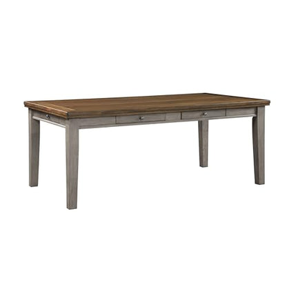 Dining Table Set with Chairs, Kitchen Dining Room Tables Chair,A151 - color: A6, Gray Wood