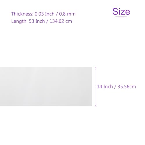 DMiotech 1 Pack 14 Inch x 53 Inch Faux Leather Sheet Furniture Cover Napa Skin White PU Leather Roll for Handmade DIY Craft Projects - color: White