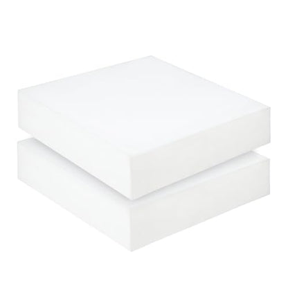 Couch Cushion Replacement 6"H, High Density Upholstery Foam Cushion Insert - color: White, size: 24"x27"x6"