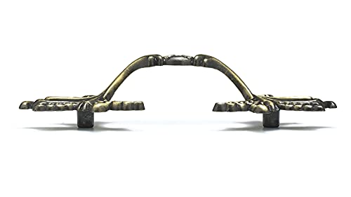 Richelieu Hardware BP36220AE Provence Collection 3-in (76.2 mm) Center-to-Center, Traditional Cabinet Pull, Antique English (Pack of 2) - color: Antique English, size: 3-in (Pack of 2)