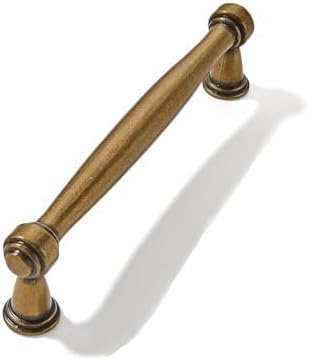 2 Pack 3-3/4inch(96mm) Center to Center Antique Brass Cabinet Pulls Handles for Cabinets Cupboard Solid Heavy Duty Drawer Handles Dressers Kitchens bedrooms - color: Antique Brass, size: 3-3/4inch(96mm) Center to Center