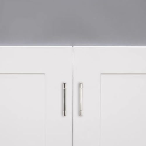 Solid Heavy Duty Jasper Pulls 10 Pack Polished Nickel Cabinet Pulls 3-3/4 Inch Hole Centers for Kitchen Cupboard Handles Modern Drawer Pulls Bathroom Cabinet Pulls - color: Polished Nickel, size: 3-3/4 inch(96mm) Hole Center