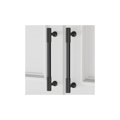 VEHCIL 20 Pack Matte Black Cabinet Handles, 5" Hole Centers Kitchen Cabinet Pulls Drawer Dresser Handles Cabinet Hardware for Kitchen Cupboard, Solid Zinc Alloy - color: Matte Black (20PACK), size: 5 Inch Hole Center