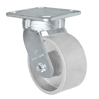 5" x 2" Kingpinless Swivel Caster - Semi Steel Gray Iron Wheel - 1,000 lbs Capacity