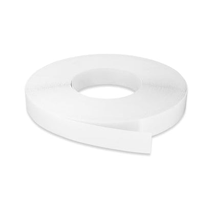 White Edge Banding 7/8 inch x 25 ft Melamine Iron On Adhesive Edging Cabinet Repair Laminate Shelf Board Countertop Furniture Strip Wood Veneer Tape Trim Peel Stick Cabinet Molding Vinyl PVC Iron - color: White, size: 7/8 in x 25 ft
