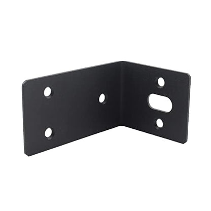 4PCS L Bracket Corner Brace, ULIFESTAR Stainless Steel Heavy Duty Black Corner Bracket,90 Degree Joint Right Angle Bracket,Metal L Brackets for Wood Furniture (59x83x1.8mm/2.3x3.3x0.1'' 6+1 Holes) - size: 59x83x1.8mm/2.3x3.3x0.1'' 6+1 Holes