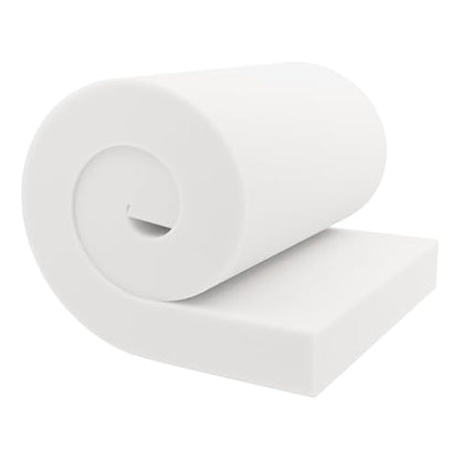 GoTo Foam 5" Height x 24" Width x 72" Length 36ILD (Semi-Firm) Upholstery Cushion Made in USA - color: Semi-firm, size: 5x24x72