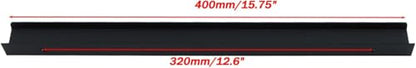 15.75 Inch Finger Pull 6Pcs, 12.6 Inch Hole Centers, Aluminum Alloy, Black - color: Black, size: 400mm/15.7", style: Straight Edge