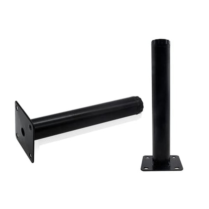 Bivethoi 4 PCS Black Adjustable Furniture Legs, 6.7 Inch / 170mm - size: 6.7 Inch / 170mm