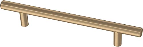 Franklin Brass (10-Pack) – Champagne Bronze Cabinet Handles, 5-1/16 Inch Hole Center, Modern Pulls for Drawers, Kitchen Cabinet Door, Dressers | Solid Bar - color: Champagne Bronze, size: 5-1/16" (128mm)