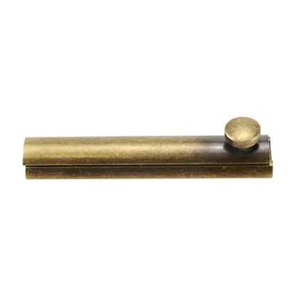 Bitray Solid Surface Bolt 3-inch Brass Antique Door Sliding Bolt - style: 1pcs/Bronze/3 inch