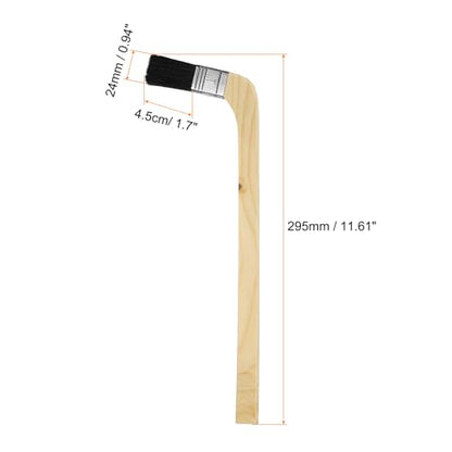 HARFINGTON Paint Brush 2Pcs 1" Brush Width Reusable Variety Angled Bend Brushes Radiator Paint for All Latex Oil Painting Furniture Walls Treatment, Black