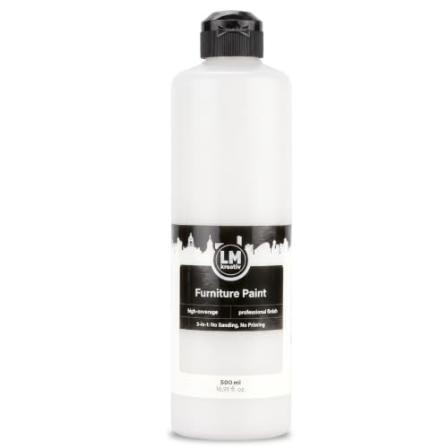 LM Furniture Paint 16,91 fl oz - Chalk White - - color: Chalk White, size: 16.91 Fl Oz (Pack of 1)
