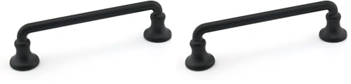 Richelieu Hardware BP0874900 Pull Toulon Collection, 3 3/4 in, Matte Black (Pack of 2) - color: Matte Black, size: 3 3/4 in (Pack of 2)